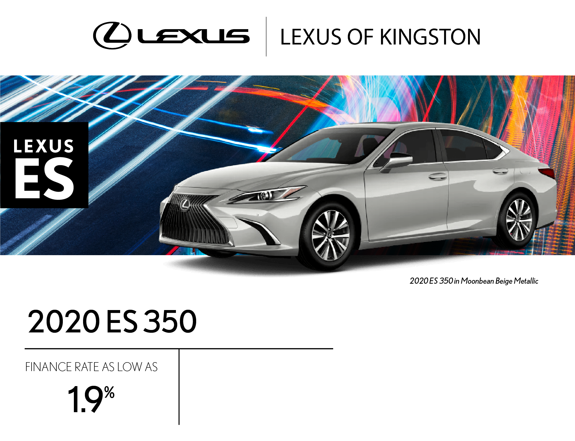 Get the 2020 Lexus ES 350 today! Get the 2020 Lexus ES 350 today!